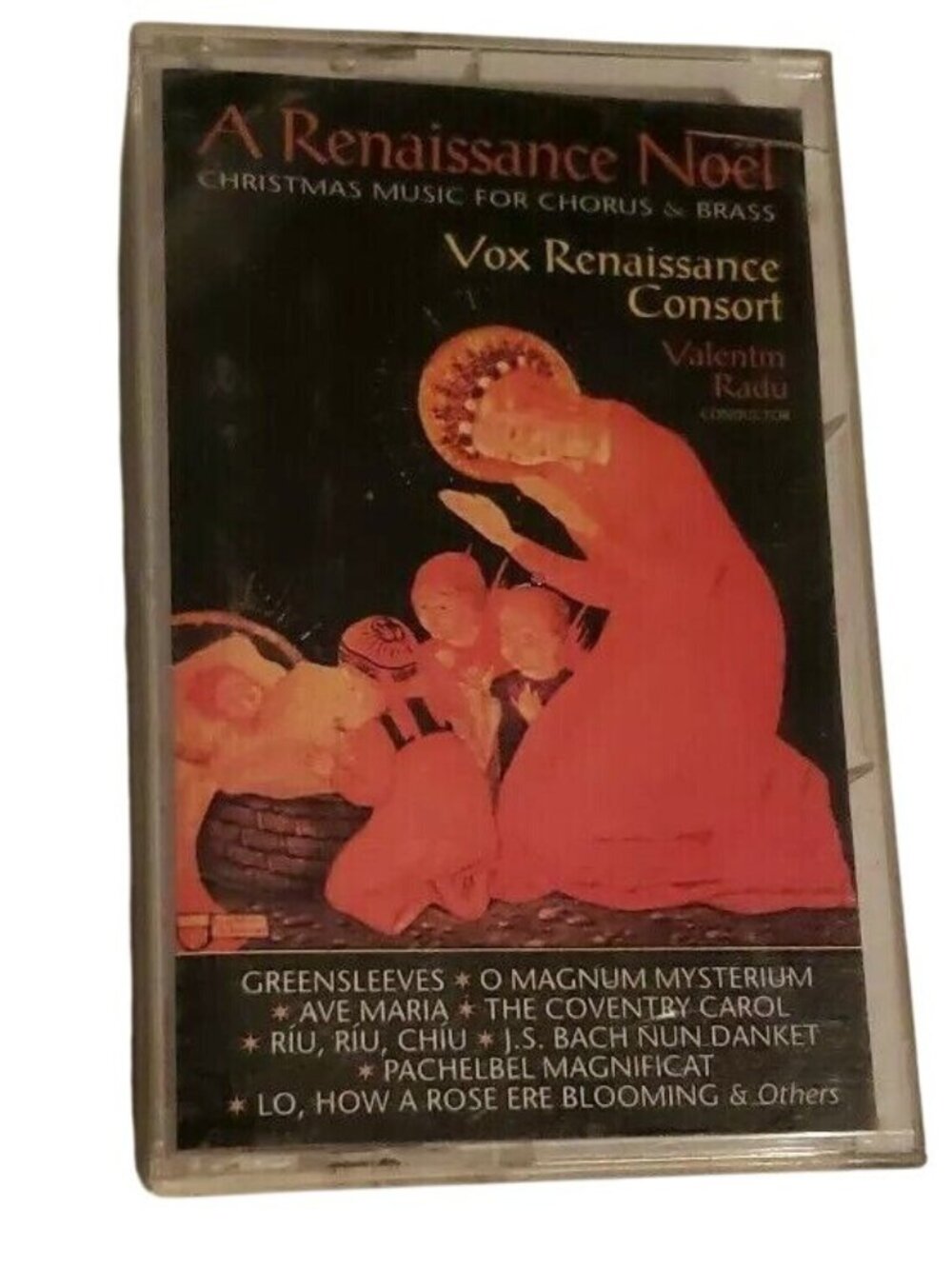 A Renaissance Noel Christmas Music for Chorus Brass Cassette Tape Vox Consort